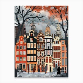 Winter in Amsterdam Canvas Print Canvas Print