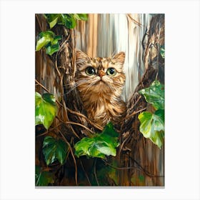 Cat In The Tree Canvas Print