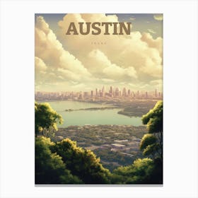 Austin Texas Travel Canvas Print