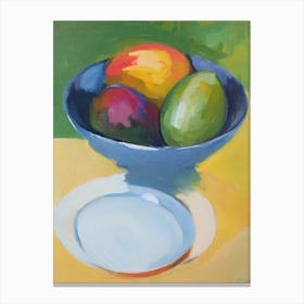 Mango Bowl Of fruit Canvas Print