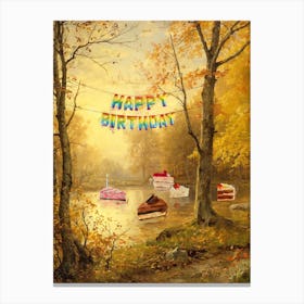 Birthday Cakes Canvas Print