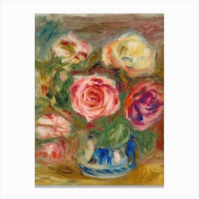 Roses In A Vase 2 Canvas Print