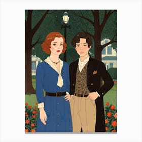 Man And A Woman Canvas Print