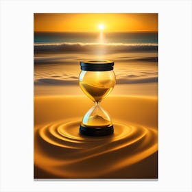 Hourglass In The Sand 5 Canvas Print