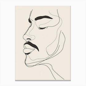 Face Of A Woman 107 Canvas Print