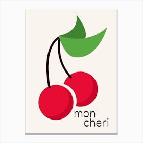 Oui Mon Cheri - Cute Gallery Wall Art Print Canvas Print