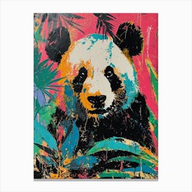 Panda Brushstrokes 3 Canvas Print