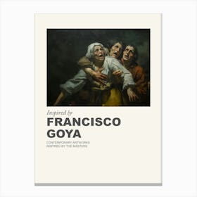 Museum Poster Inspired By Francisco Goya 3 Canvas Print