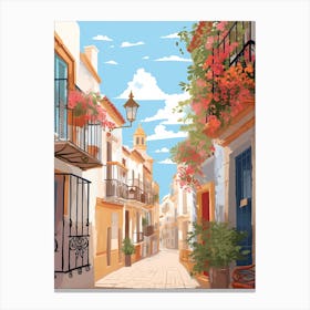 Seville Spain 3 Illustration Canvas Print