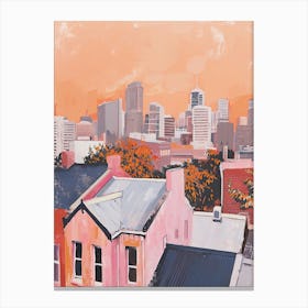 Sydney Rooftops Morning Skyline 1 Canvas Print
