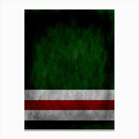 Chechen Republic Of Ichkeria Flag Texture Canvas Print