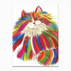 Rainbow Cat 2 Canvas Print