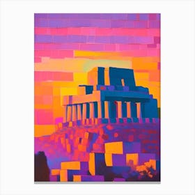 The Acropolis Sunset Canvas Print