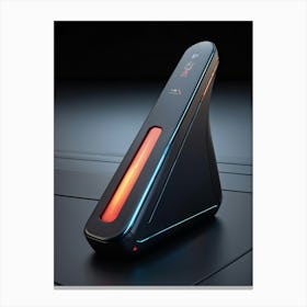 3d Computer Pointer With An Ergonomic Design Emitting A Soft Glow Click Icon With A Raised Rubberi (3) Canvas Print