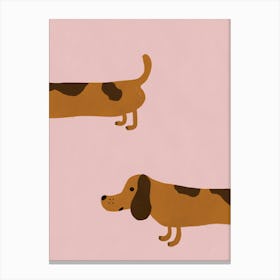 Wiener Dog Funny Dachshund Dog Art Print 1 Toile