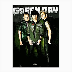 Green Day band music 2 Canvas Print