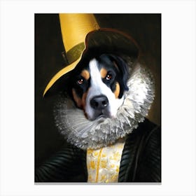 Lola The Dog Pet Portraits Canvas Print