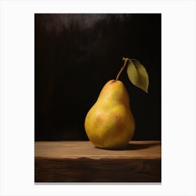 Pear Still Life Painting Canvas Print