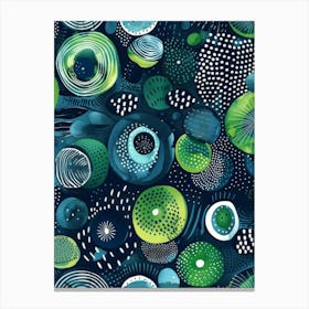 Blue Circles 8 Canvas Print