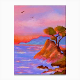 Mediterranean Coast Canvas Print