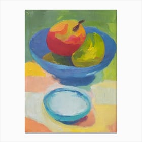 Cherimoya Bowl Of fruit Canvas Print