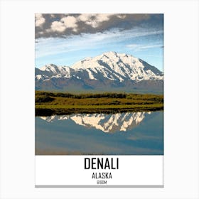 Denali, Alaska, Mountain, Mount McKinley, Nature, Art, Wall Print Canvas Print