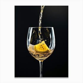 Pouring Wine Into A Glass Canvas Print