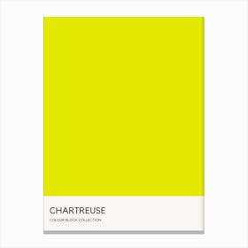 Chatreuse Colour Block Poster Canvas Print