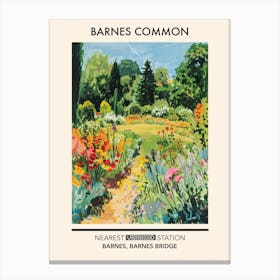 Barnes Common London Parks Garden 2 Canvas Print