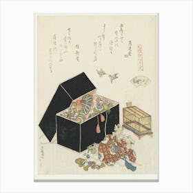 A Comparison Of Genroku Poems And Shells, Katsushika Hokusai 20 Canvas Print