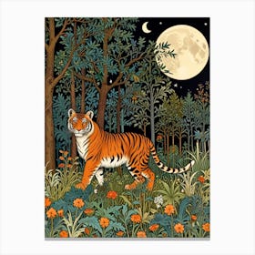 William Morris Tiger In The Forest Canvas Print