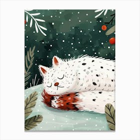 Fox In The Snow 2 Canvas Print