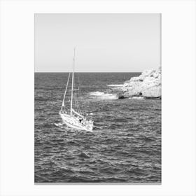 Sailboat In The Sea 1 Canvas Print