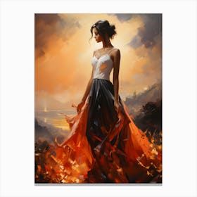 Elegance In Flames Canvas Print