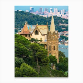 Castle Of Barcelona 20190824 4pub Canvas Print