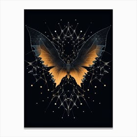 Geometric Bat Illustration 1 Canvas Print