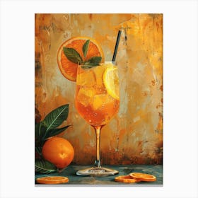 Orange Cocktail 5 Canvas Print