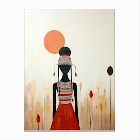 Ethereal Trailblazers, Boho Art Style Canvas Print