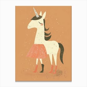 Fashion Unicorn Muted Pastels 2 Canvas Print