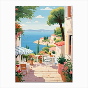 Hvar Croatia 3 Illustration Canvas Print