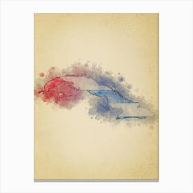 Cuba Flag Vintage Canvas Print