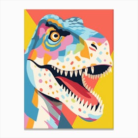 Colourful Dinosaur Tyrannosaurus Rex 1 Canvas Print
