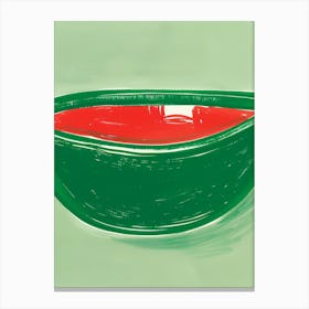 Watermelon Bowl Canvas Print