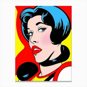 Retro Rebel: A Pop Art Icon in the Making Pop Art Canvas Print