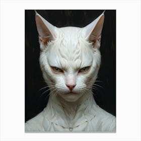White Cat Canvas Print