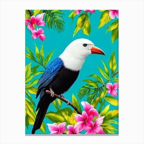 Crow Tropical bird Canvas Print