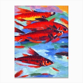Krill II Matisse Inspired Canvas Print