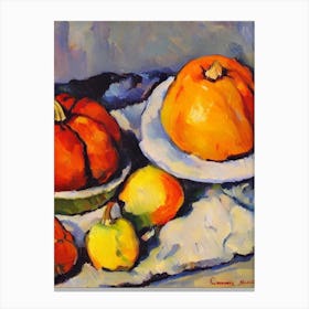 Acorn Squash 3 Cezanne Style vegetable Canvas Print