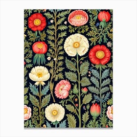 William Morris Floral Seamless Pattern 1 Canvas Print