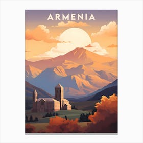 Armenia Retro Travel Canvas Print